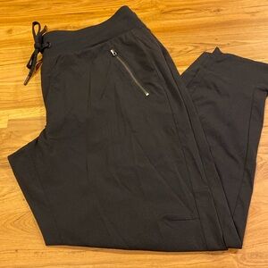 Athleta Trekkie North Jogger black pull-on pants, 16